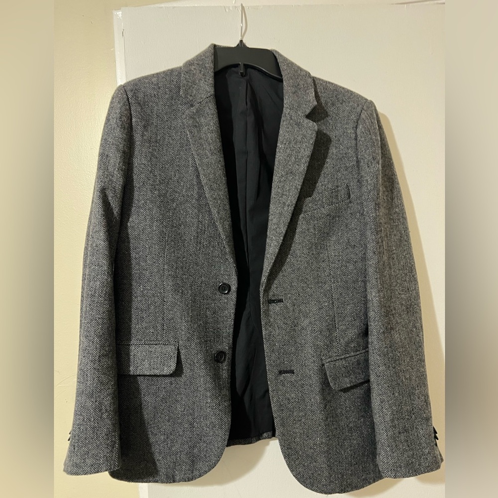 Gray Men's Wool Blazer